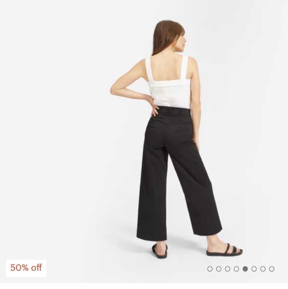 The Lightweight Wide-Leg Crop Chino - Picture 2 of 6